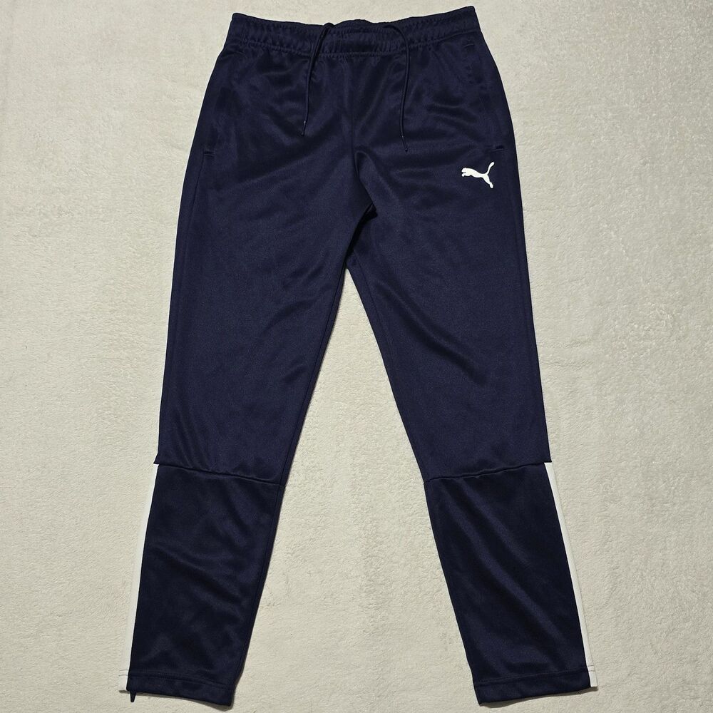 Puma TeamLIGA Women's S Training Track Pants DryCELL Athletic Joggers Navy Blue